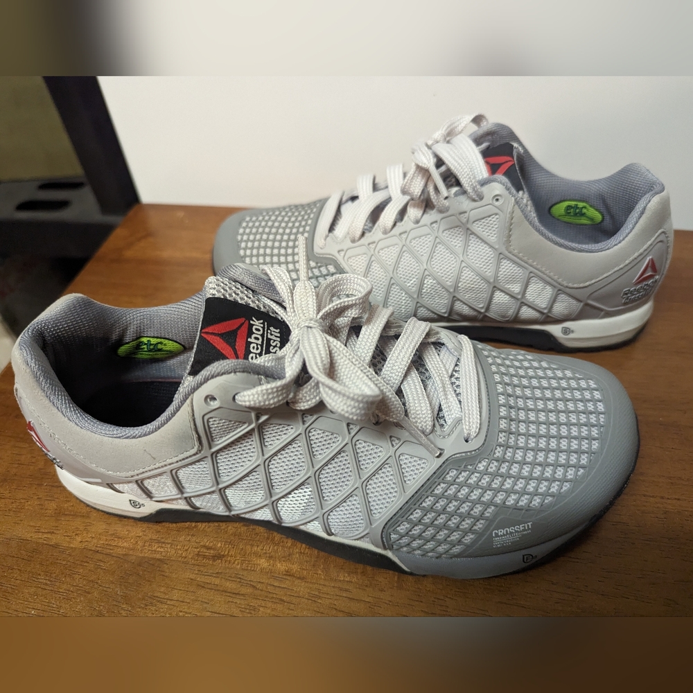 Reebok Crossfit CF74 Nano 4 Womens Size 7.5 Gray Shoes Sneakers Running